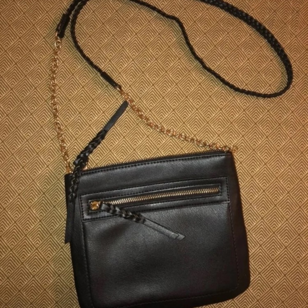 Black & Gold Crossbody Purse
